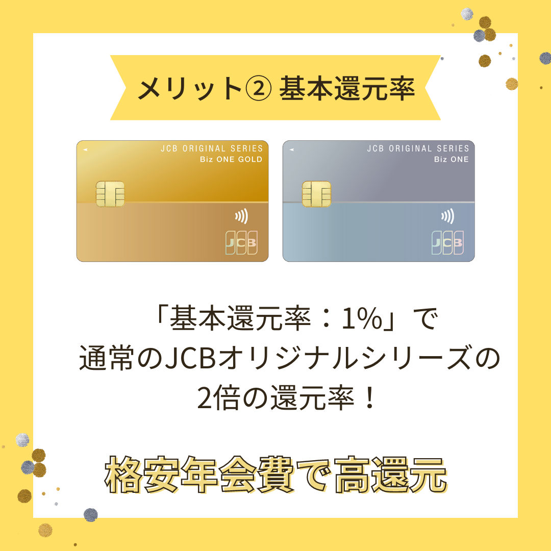 基本還元率は通常カードの2倍（1%還元）の画像