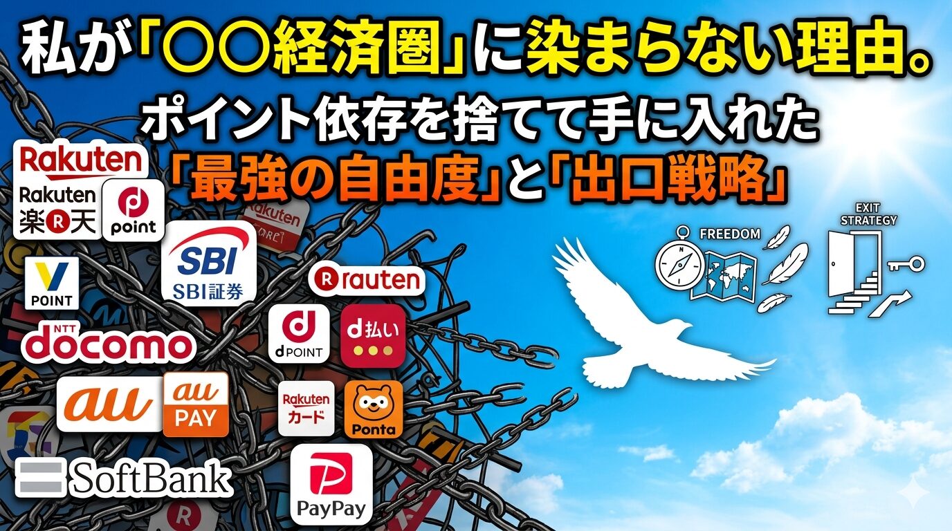 私が「○○経済圏」に染まらない理由。ポイント依存を捨てて手に入れた「最強の自由度」と「出口戦略」の画像
